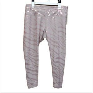 Calia Womens Foil Leggings XXL High Rise Energize Collection Pink Animal Print